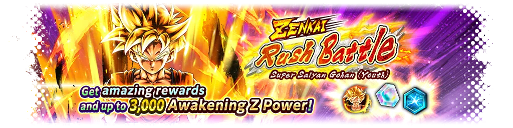 Batalha Rush ZENKAI - Gohan Super Saiyajin (Jovem) -