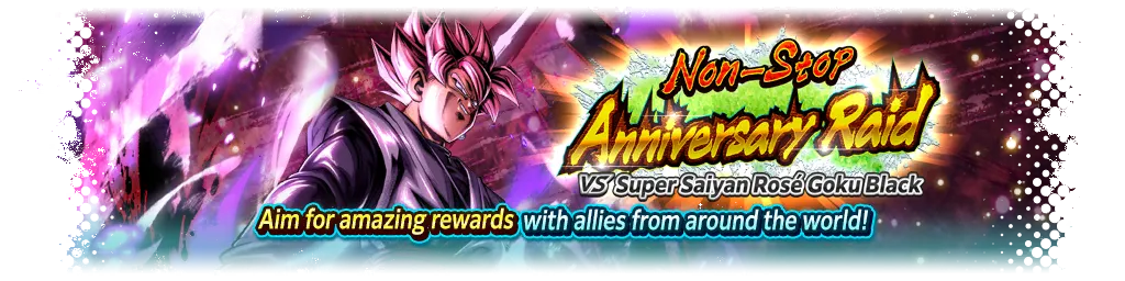 Raid Contínua de Aniversário vs Goku Black Super Saiyajin Rosé